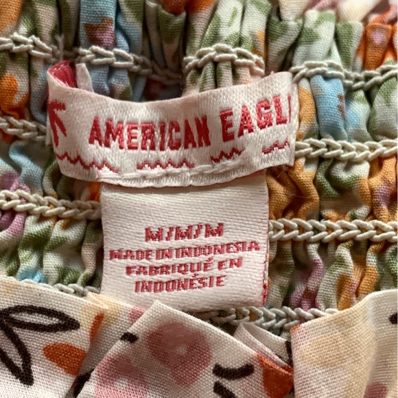 American Eagle Outfitters Floral Mini Skirt - Green and Orange - Picture 6 of 7